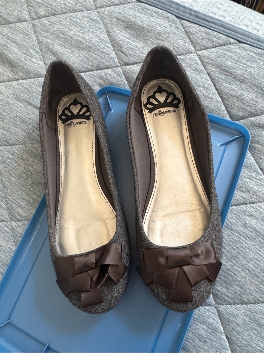 Cute little Fergalicious flats-used